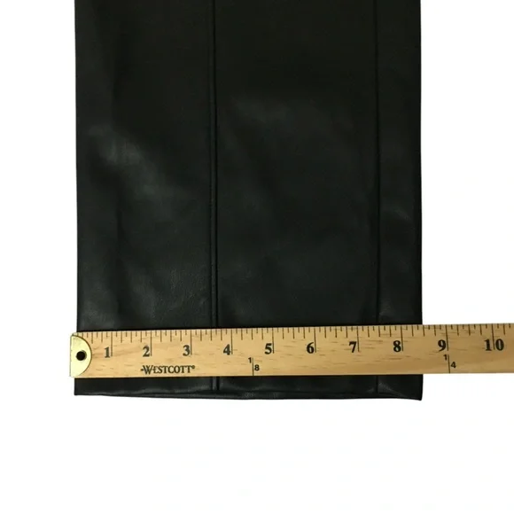 INC Black Vegan Faux Leather High Waisted Pants - Women’s 16 - Picture 6 of 13